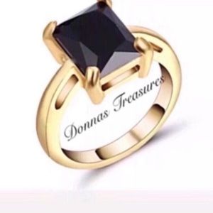 🧖🏻♀️3 Carat Black Sapphire Ring